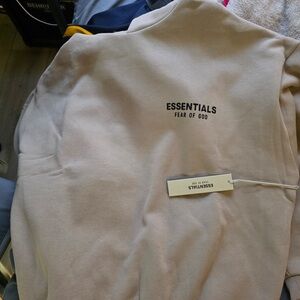 Fear of God Essentials Beige Pullover
